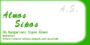 almos sipos business card